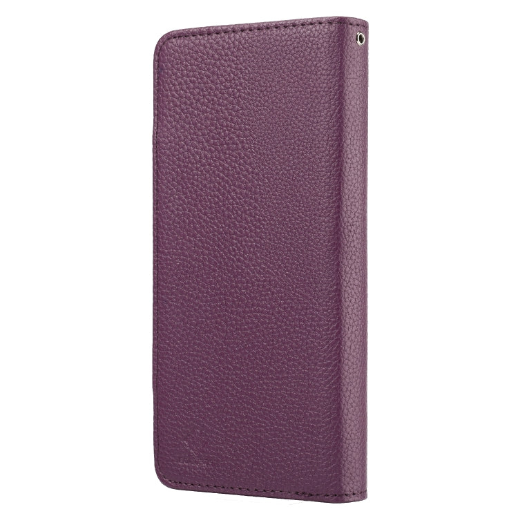 For iPhone 13 Pro Max Litchi Texture Detachable Horizontal Flip PU Leather Case with Holder & Card Slots & Wallet & Photo Frame