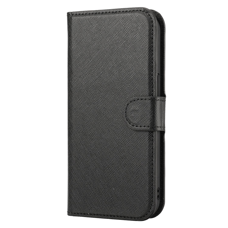 For iPhone 13 Cross Texture Detachable Horizontal Flip PU Leather Case with Holder & Card Slots & Wallet & Photo Frame