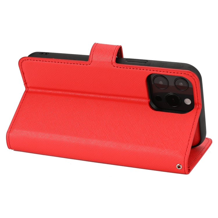 For iPhone 13 Pro Cross Texture Detachable Horizontal Flip PU Leather Case with Holder & Card Slots & Wallet & Photo Frame
