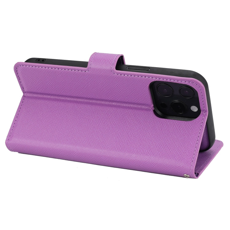For iPhone 13 Pro Cross Texture Detachable Horizontal Flip PU Leather Case with Holder & Card Slots & Wallet & Photo Frame