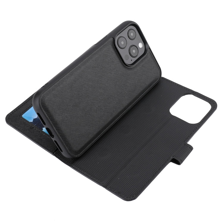For iPhone 13 Pro Max Cross Texture Detachable Horizontal Flip PU Leather Case with Holder & Card Slots & Wallet & Photo Frame