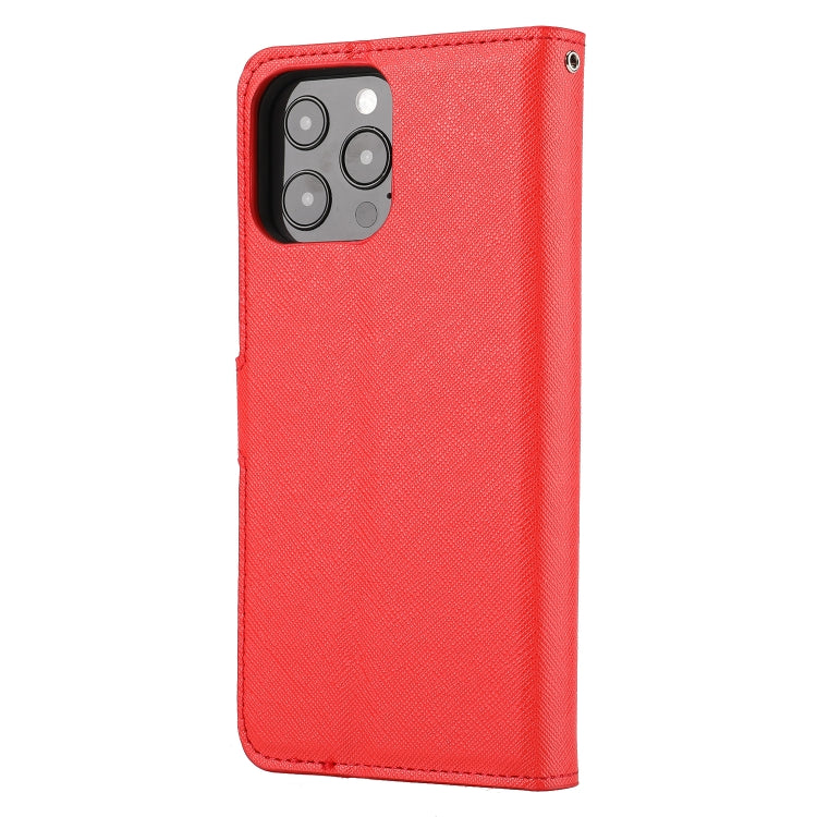For iPhone 13 Pro Max Cross Texture Detachable Horizontal Flip PU Leather Case with Holder & Card Slots & Wallet & Photo Frame