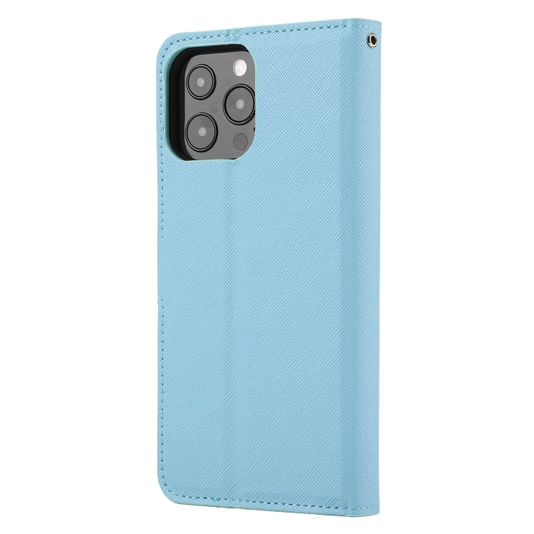 For iPhone 13 Pro Max Cross Texture Detachable Horizontal Flip PU Leather Case with Holder & Card Slots & Wallet & Photo Frame