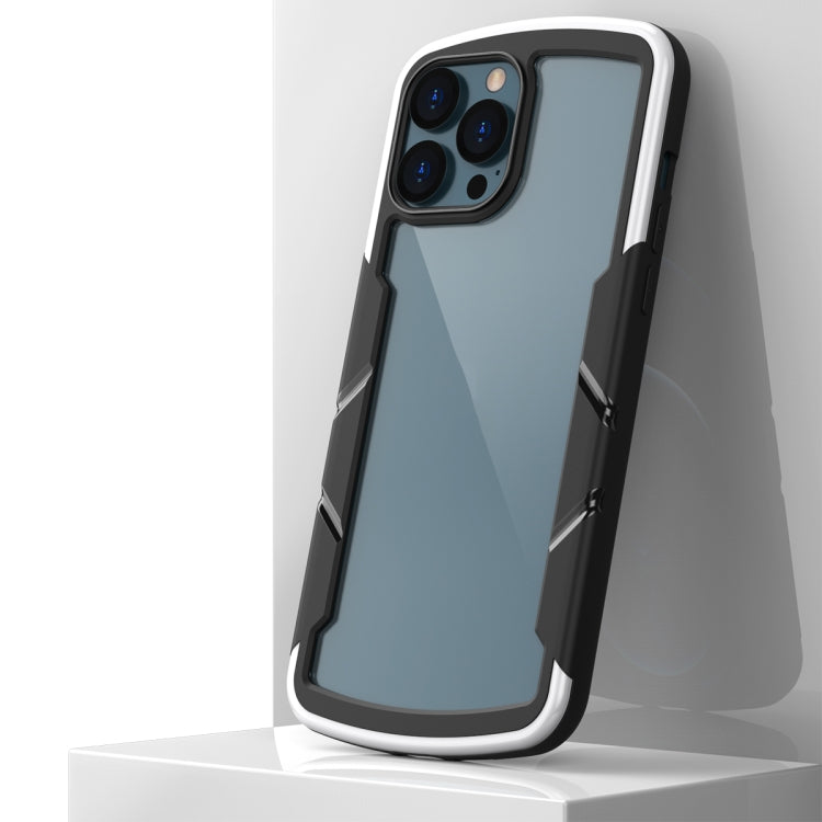 For iPhone 13 Pro Shield 3 in 1 Acrylic PC Rubber Shockproof Case