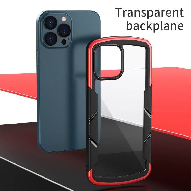 For iPhone 13 Pro Shield 3 in 1 Acrylic PC Rubber Shockproof Case
