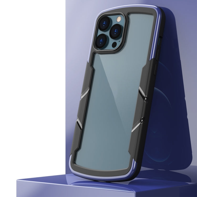 For iPhone 13 Pro Shield 3 in 1 Acrylic PC Rubber Shockproof Case