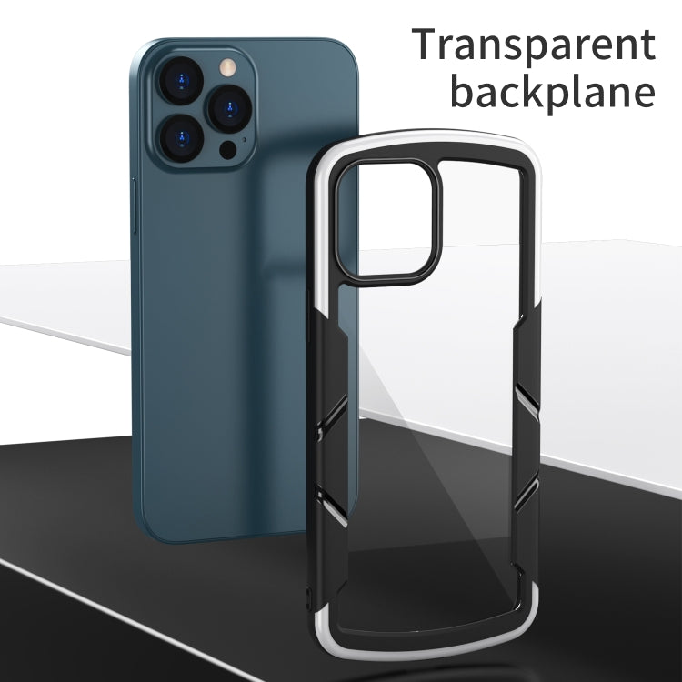 For iPhone 13 Pro Max Shield 3 in 1 Acrylic PC Rubber Shockproof Case