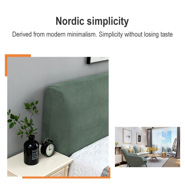 Polar Fleece Elastic Full Covered Headboard Dust Cover, Size:150cm