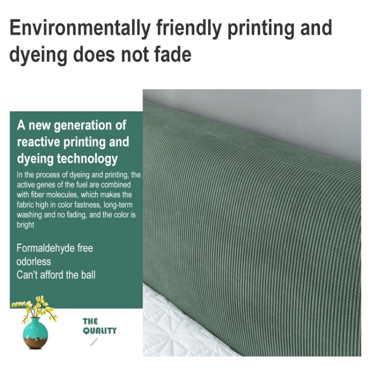 Polar Fleece Elastic Full Covered Headboard Dust Cover, Size:150cm