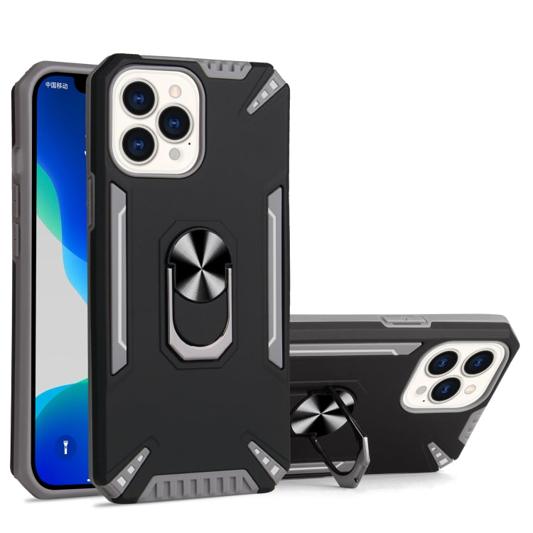 For iPhone 13 Pro Max PC + TPU Protective Case with 360 Degrees Rotatable Ring Holder