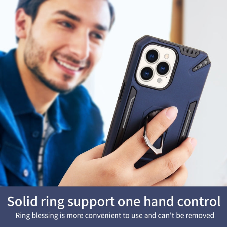 For iPhone 13 Pro Max PC + TPU Protective Case with 360 Degrees Rotatable Ring Holder