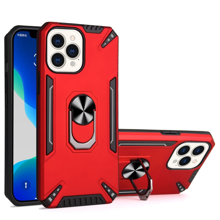 For iPhone 13 Pro Max PC + TPU Protective Case with 360 Degrees Rotatable Ring Holder