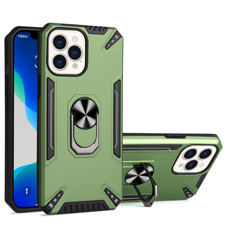 For iPhone 13 Pro Max PC + TPU Protective Case with 360 Degrees Rotatable Ring Holder