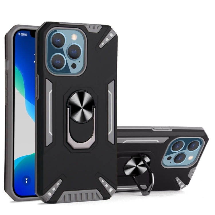For iPhone 13 Pro PC + TPU Protective Case with 360 Degrees Rotatable Ring Holder