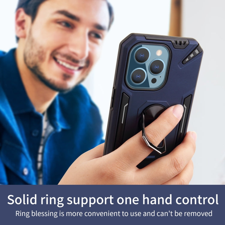 For iPhone 13 Pro PC + TPU Protective Case with 360 Degrees Rotatable Ring Holder