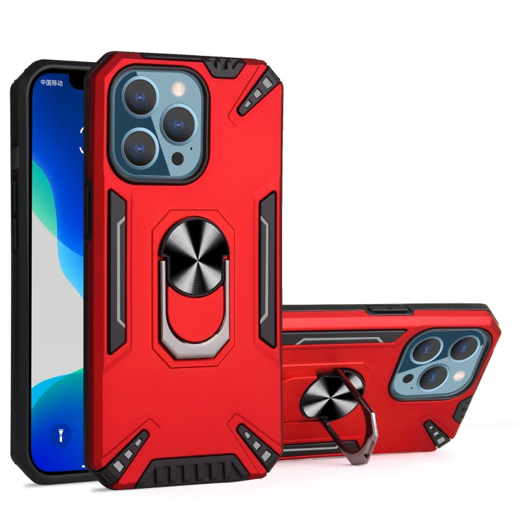 For iPhone 13 Pro PC + TPU Protective Case with 360 Degrees Rotatable Ring Holder