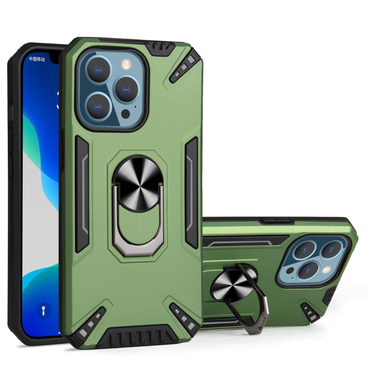 For iPhone 13 Pro PC + TPU Protective Case with 360 Degrees Rotatable Ring Holder