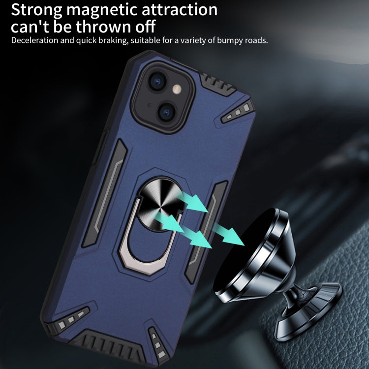 For iPhone 13 PC + TPU Protective Case with 360 Degrees Rotatable Ring Holder