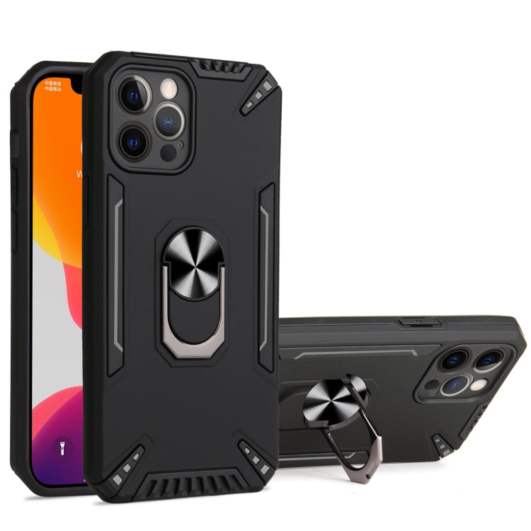 For iPhone 12 Pro Max PC + TPU Protective Case with 360 Degrees Rotatable Ring Holder