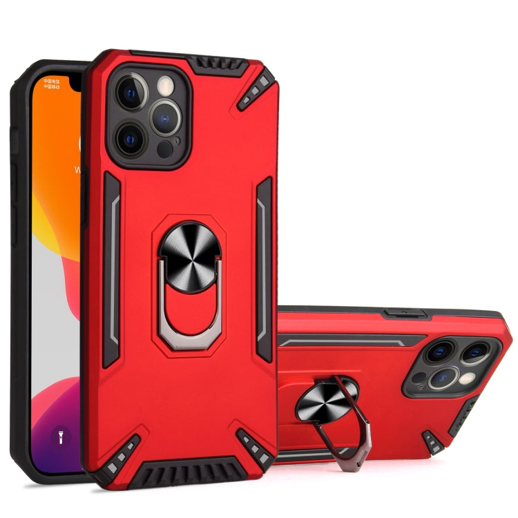 For iPhone 12 Pro Max PC + TPU Protective Case with 360 Degrees Rotatable Ring Holder