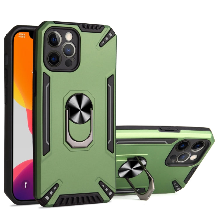For iPhone 12 Pro Max PC + TPU Protective Case with 360 Degrees Rotatable Ring Holder