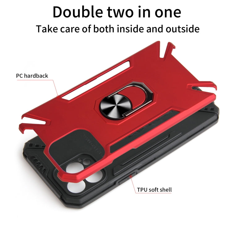 For iPhone 12 Pro Max PC + TPU Protective Case with 360 Degrees Rotatable Ring Holder
