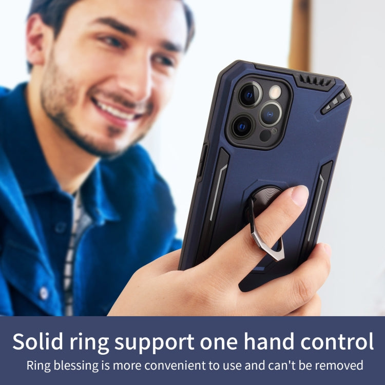 For iPhone 12 Pro Max PC + TPU Protective Case with 360 Degrees Rotatable Ring Holder