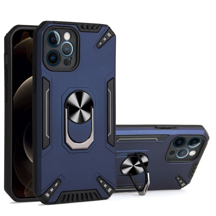 For iPhone 12 Pro PC + TPU Protective Case with 360 Degrees Rotatable Ring Holder