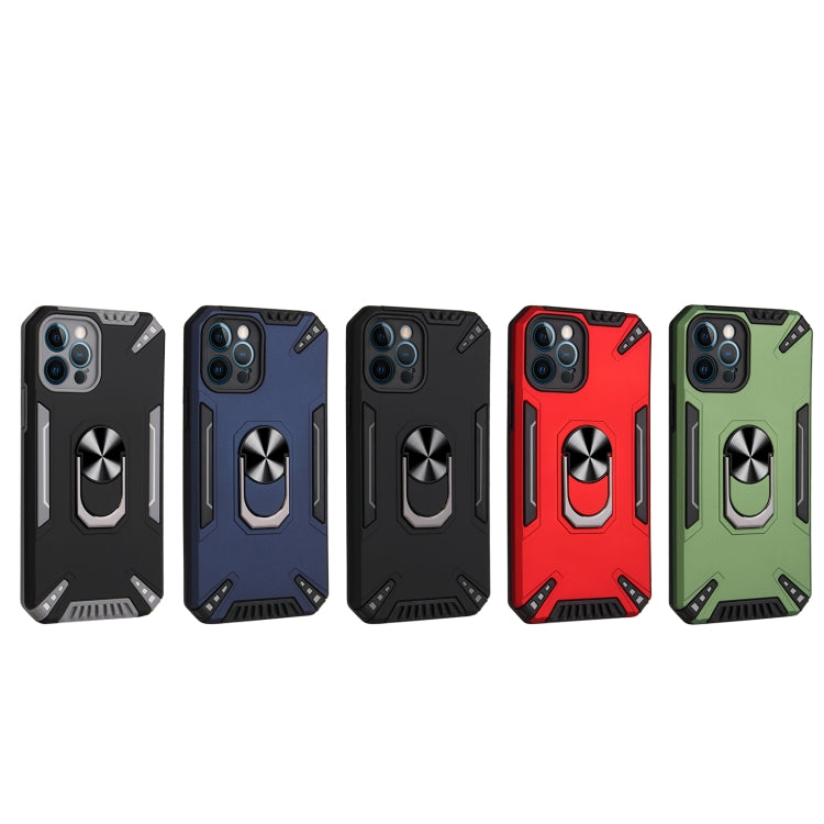 For iPhone 12 Pro PC + TPU Protective Case with 360 Degrees Rotatable Ring Holder