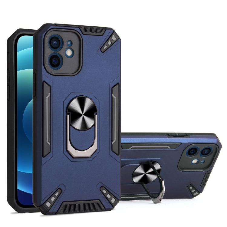 For iPhone 12 PC + TPU Protective Case with 360 Degrees Rotatable Ring Holder