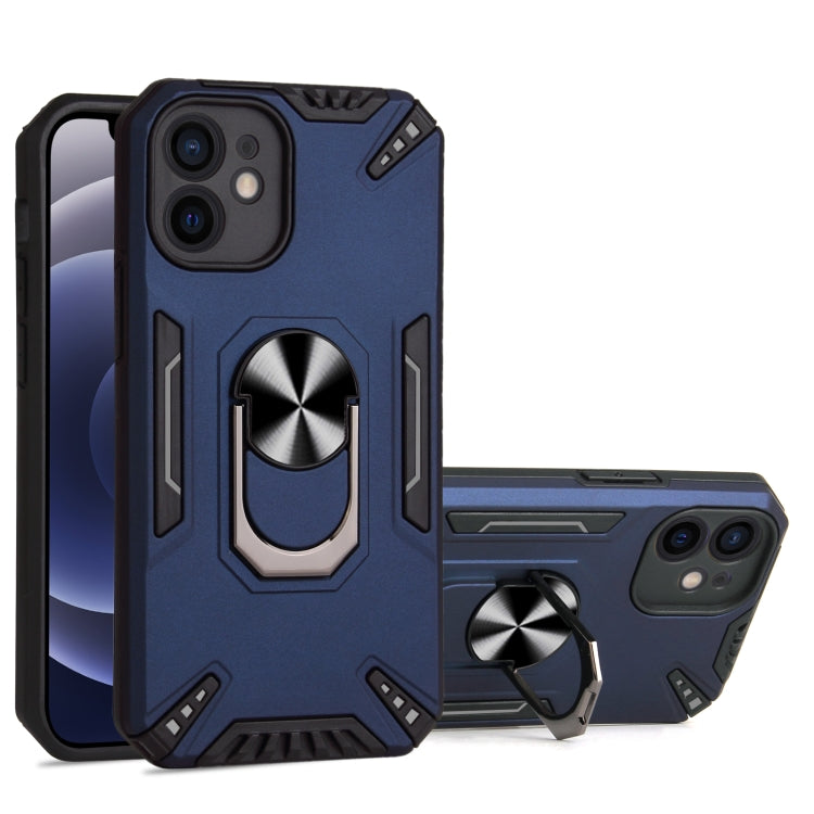 For iPhone 12 mini PC + TPU Protective Case with 360 Degrees Rotatable Ring Holder