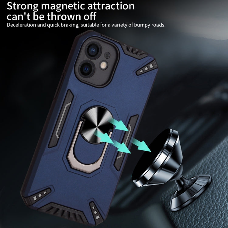 For iPhone 12 mini PC + TPU Protective Case with 360 Degrees Rotatable Ring Holder