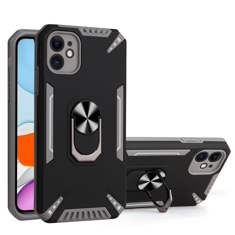 PC + TPU Protective Case with 360 Degrees Rotatable Ring Holder For iPhone 11
