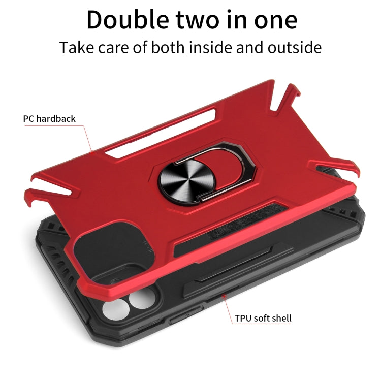 PC + TPU Protective Case with 360 Degrees Rotatable Ring Holder For iPhone 11