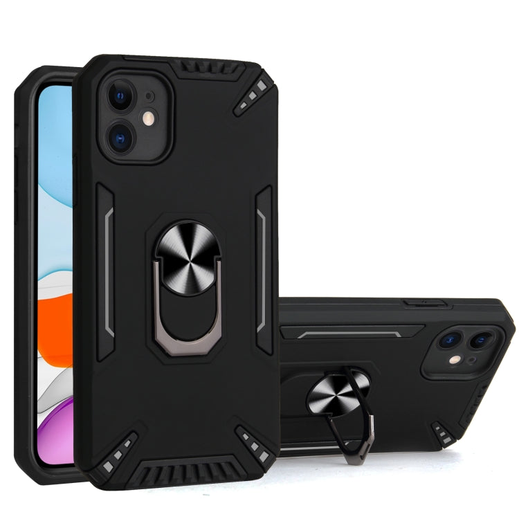 PC + TPU Protective Case with 360 Degrees Rotatable Ring Holder For iPhone 11