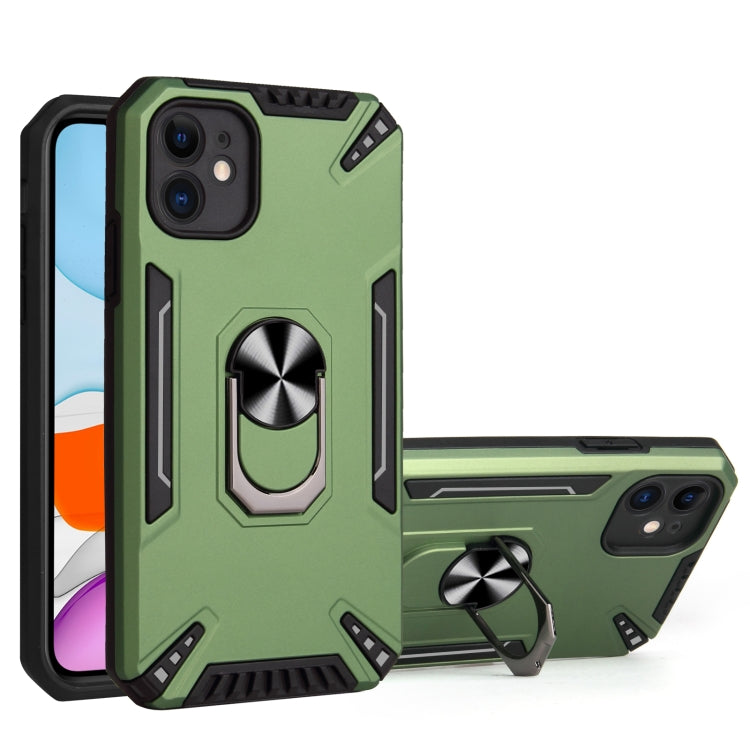 PC + TPU Protective Case with 360 Degrees Rotatable Ring Holder For iPhone 11