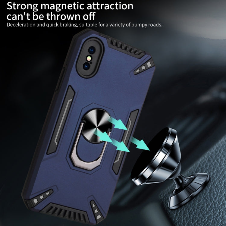 For iPhone X / XS PC + TPU Protective Case with 360 Degrees Rotatable Ring Holder
