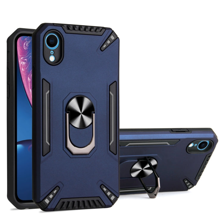 For iPhone XR PC + TPU Protective Case with 360 Degrees Rotatable Ring Holder