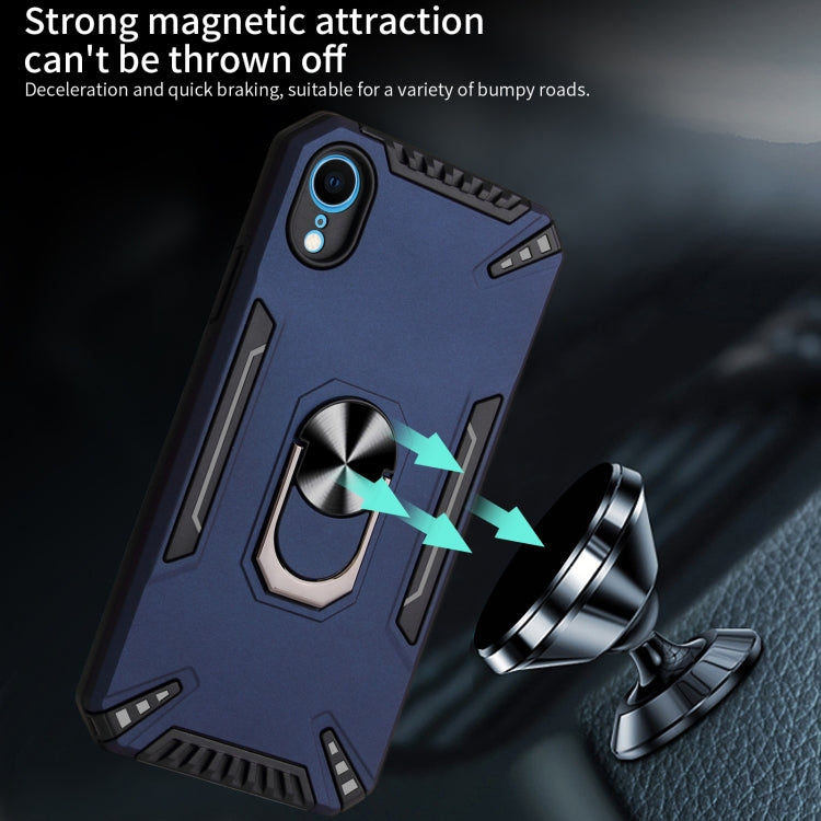 For iPhone XR PC + TPU Protective Case with 360 Degrees Rotatable Ring Holder