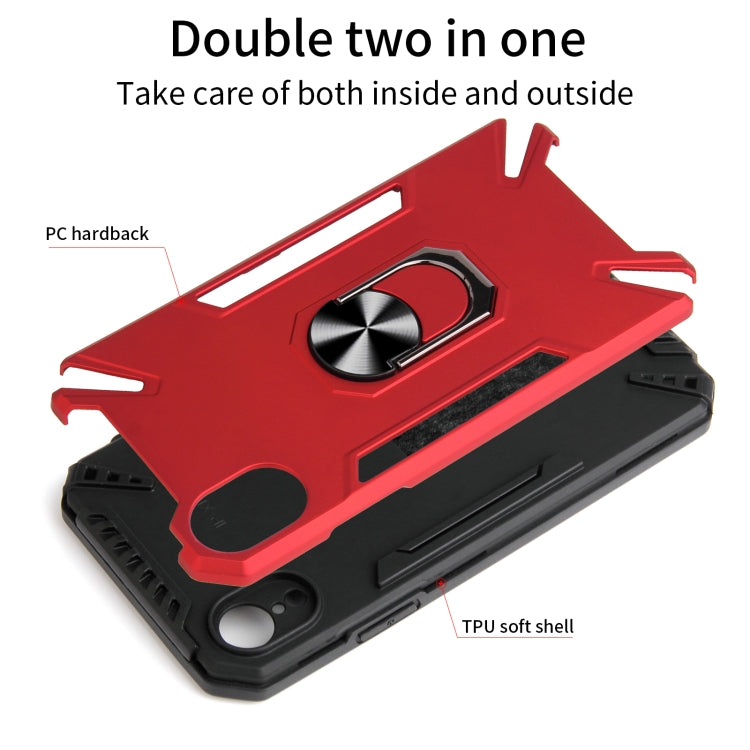 For iPhone XR PC + TPU Protective Case with 360 Degrees Rotatable Ring Holder
