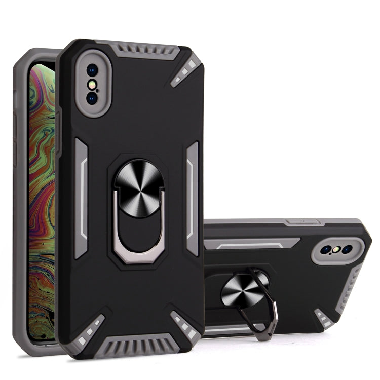 For iPhone XS Max PC + TPU Protective Case with 360 Degrees Rotatable Ring Holder