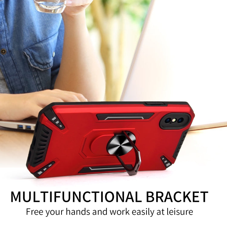 For iPhone XS Max PC + TPU Protective Case with 360 Degrees Rotatable Ring Holder