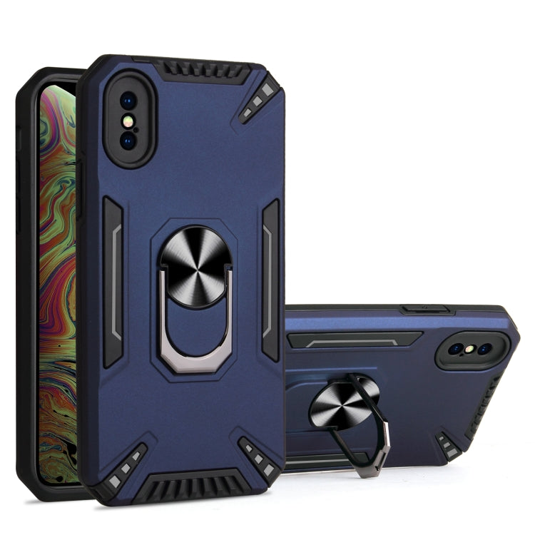 For iPhone XS Max PC + TPU Protective Case with 360 Degrees Rotatable Ring Holder