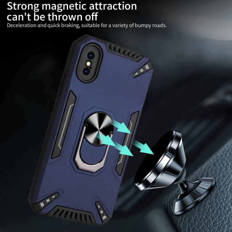For iPhone XS Max PC + TPU Protective Case with 360 Degrees Rotatable Ring Holder