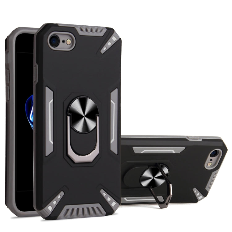 For iPhone SE 2022 / SE 2020 / 8 / 7 PC + TPU Protective Case with 360 Degrees Rotatable Ring Holder