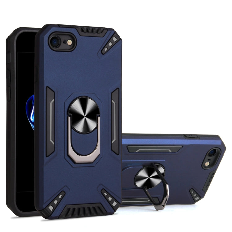 For iPhone SE 2022 / SE 2020 / 8 / 7 PC + TPU Protective Case with 360 Degrees Rotatable Ring Holder