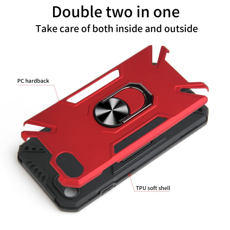 For iPhone SE 2022 / SE 2020 / 8 / 7 PC + TPU Protective Case with 360 Degrees Rotatable Ring Holder
