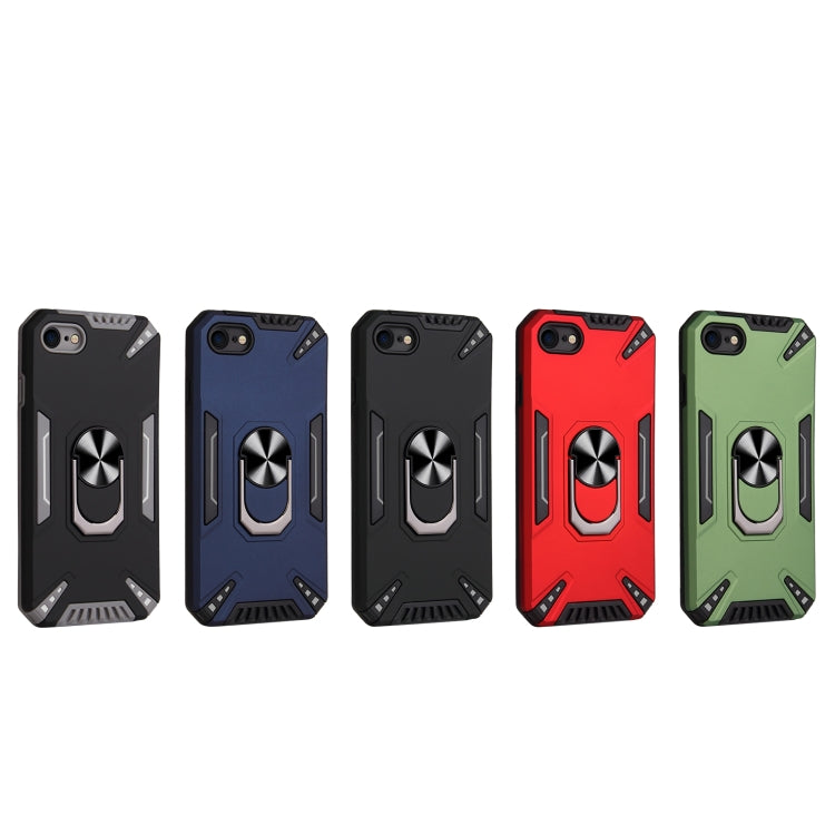 For iPhone SE 2022 / SE 2020 / 8 / 7 PC + TPU Protective Case with 360 Degrees Rotatable Ring Holder