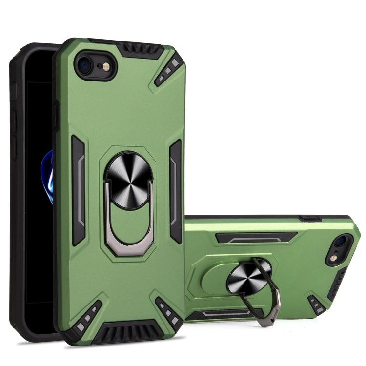 For iPhone SE 2022 / SE 2020 / 8 / 7 PC + TPU Protective Case with 360 Degrees Rotatable Ring Holder