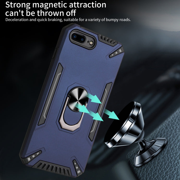 PC + TPU Protective Case with 360 Degrees Rotatable Ring Holder For iPhone 8 Plus & 7 Plus